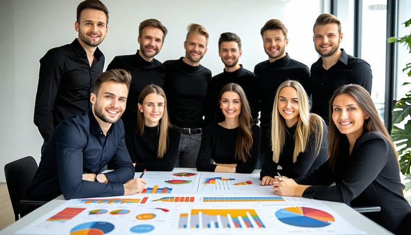 Team von Brandovise arbeitet gemeinsam an innovativen KI-Lösungen